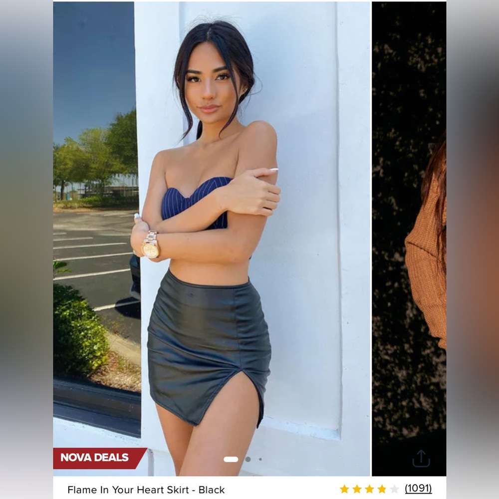 Fashion Nova Black Mini Skirt